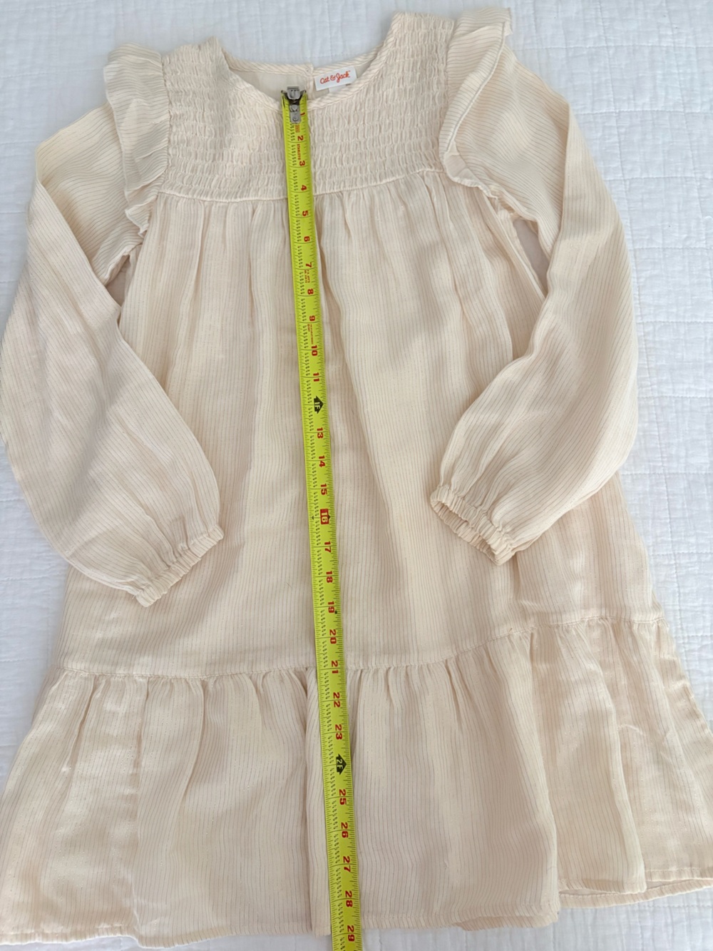 Cat & Jack Cream Textured Gauze Top